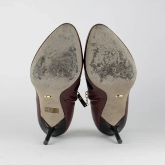 Sergio Rossi AW/11 Blood Red Polka Dot Booties - Picture 5 of 9